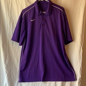 Purple Nike dry fit polo